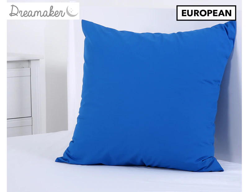 Dreamaker Plain Dyed European Pillowcase - Deep Blue