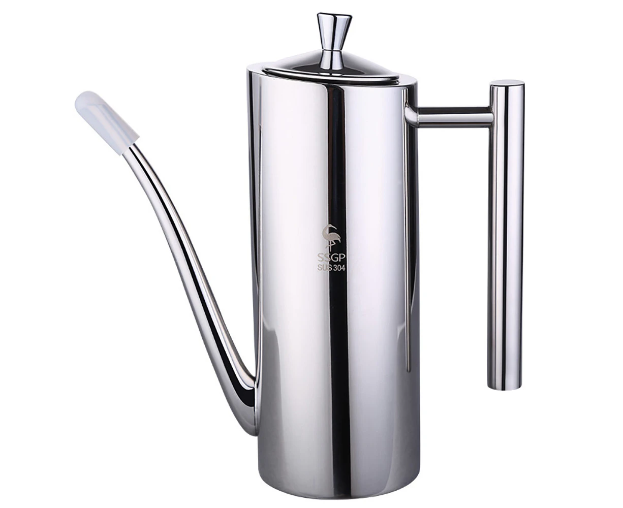 Olive Oil Dispenser Stainless Steel Oil Pot Bottle Oil Vinegar Can