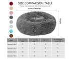 Blusea Soft Plush Round Pet Bed Cat Soft Bed Cat Bed