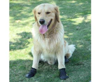 Dog Shoes Boots Waterproof Shoes with Reflective Strap Rugged Anti-Slip Sole Pet Paw Protectors 4 PCS
