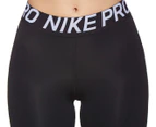 Nike Women's 3/4 Pro Capri Tights / Leggings - Black/White