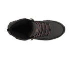 Gelert Mens Horizon Waterproof Mid Walking Boots Lace Up Shoes Outdoor Mesh - Charcoal