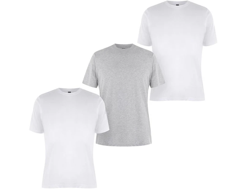Donnay Mens 3 Pack T Shirt Tee Top Short Sleeve Crew Neck Casual Clothing