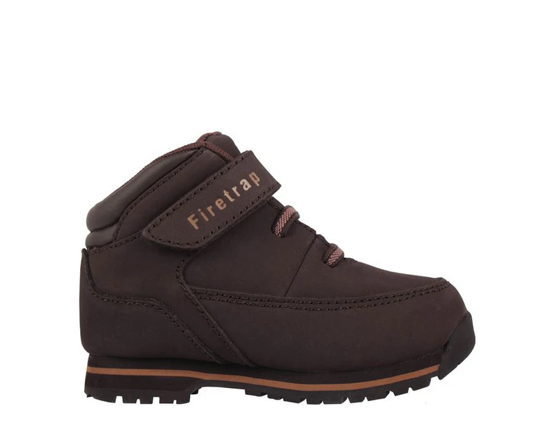 Firetrap Kids Infants Rhino Leather Lace Up Walking Hiking Outdoors Shoes Boots