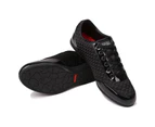 Firetrap Mens Dr Domello Lace Up Trainers Sneakers Sports Shoes Casual Footwear - Black/Black