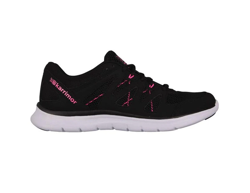Karrimor Womens Ladies Duma Trainers Sneakers Lace Up Running Cross Shoes - Black/Pink