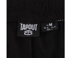 Tapout Mens Fleece Shorts Lightweight Elasticated Waistband - Black
