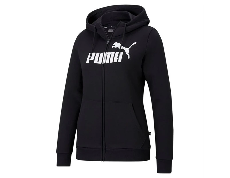 Puma Womens Ladies No1 Logo FZ Hooded Zip Fastening Long Sleeve Hoodie Hoody Top