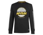 No Fear Mens Custom Motox Long Sleeve T Shirt Top Round Neck Lightweight Cotton