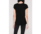 Spyder Womens Allure Graphic T Shirt Ladies Short Sleeve V Neck T-Shirt Tee Top