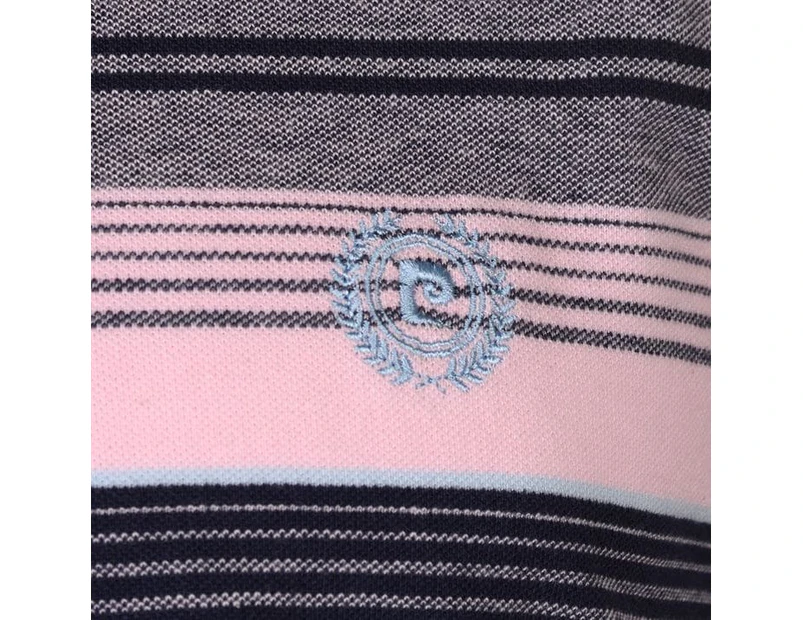 Pierre Cardin Mens Stripe Polo Shirt Classic Fit Tee Top Short Sleeve