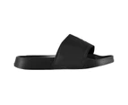 Five Mens Defence Pool Shoes Flip Flops Beach Sliders - Black