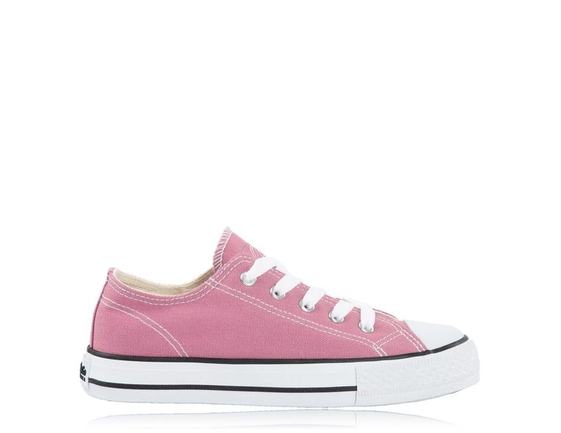 SoulCal Kids Canvas Trainers Sneakers Sports Shoes Low Childs - Pink