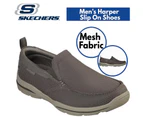 Skechers Men's Harper Sneakers Slip-On Shoes Walton Walking Shoes - Khaki - Khaki