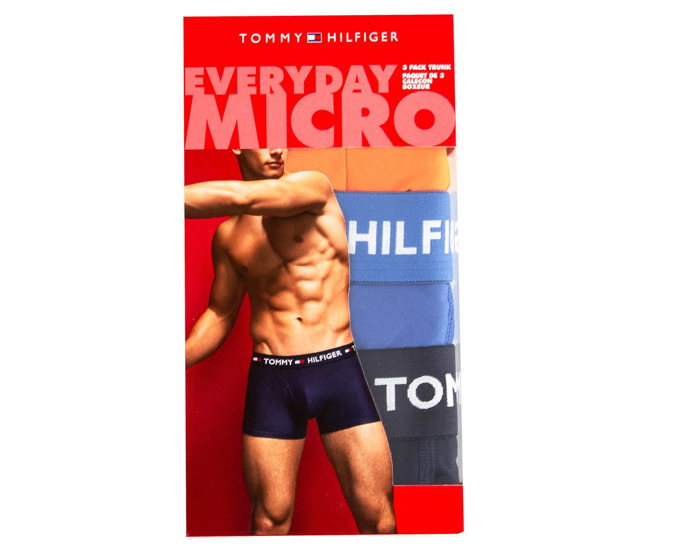 Tommy Hilfiger Men's Everyday Micro Boxer 3-Pack - Blue/Orange