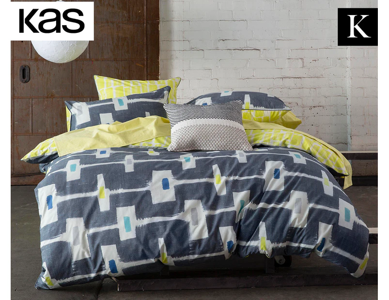 KAS Alika King Bed Quilt Cover Set - Multi