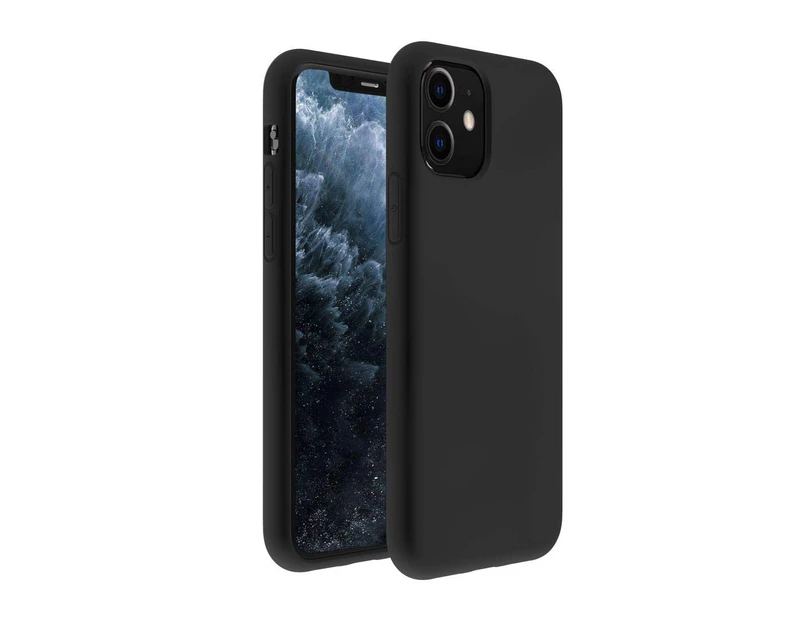 ZUSLAB iPhone 11 Case, Nano Silicone Shockproof Gel Rubber Bumper Protective Cover for Apple - Black
