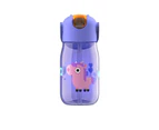 Zoku Flip Straw Kids Bottle 415ml Purple Unicorn