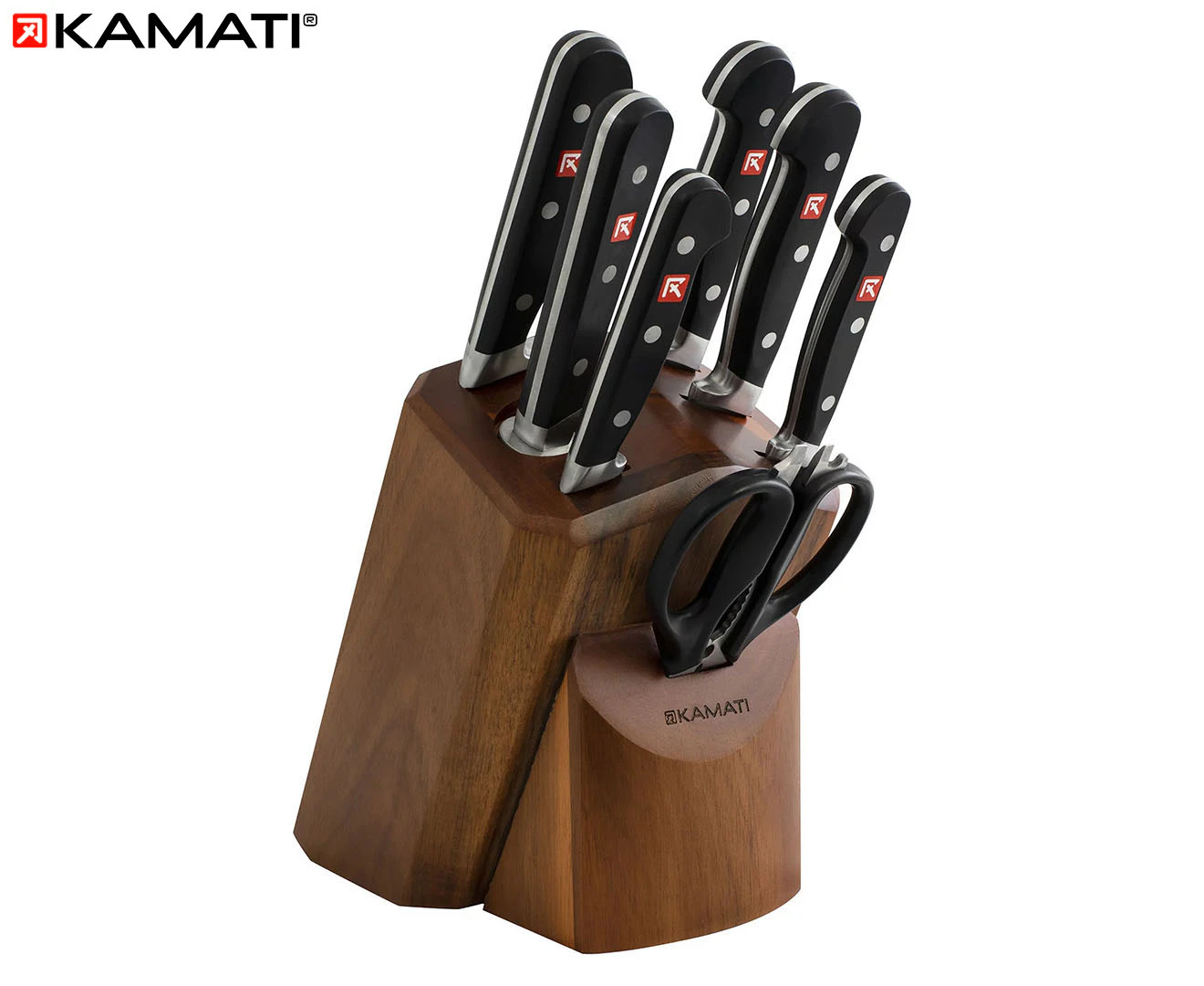 Kamati 8-Piece Classic Forged Knife Block Set