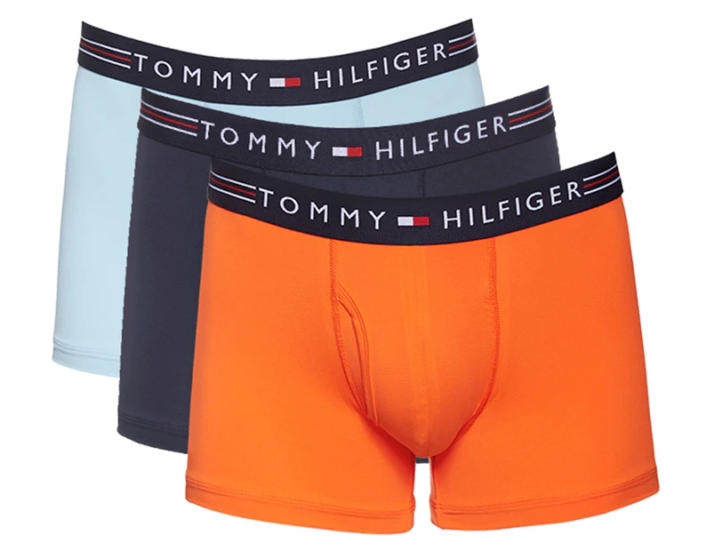 Tommy Hilfiger Men's StretchPro Boxer 3-Pack - Blue/Orange/Black