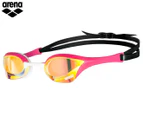 Arena Adult Cobra Ultra Swipe Mirror Goggles - Yellow/Copper Pink