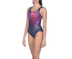 Womens Daydreamer V Back One Piece Maxfit Swimsuit Navy Provenza