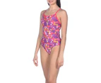 Womens Power Triangle Light Drop One Piece Max Life Swimsuit Provenza Freak Rose
