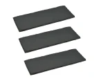 Argon Tableware Starter Serving Slate Side Plate for Food and Antipasti - 29 x 12cm - Pack of 3