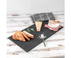 Argon Tableware Starter Serving Slate Side Plate for Food and Antipasti - 29 x 12cm - Pack of 6