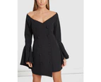 Bwldr Women's Skylar Button Front Dress - Black