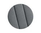Eliving Upholstered Fabric Platform Bed Base Frame in Light Grey