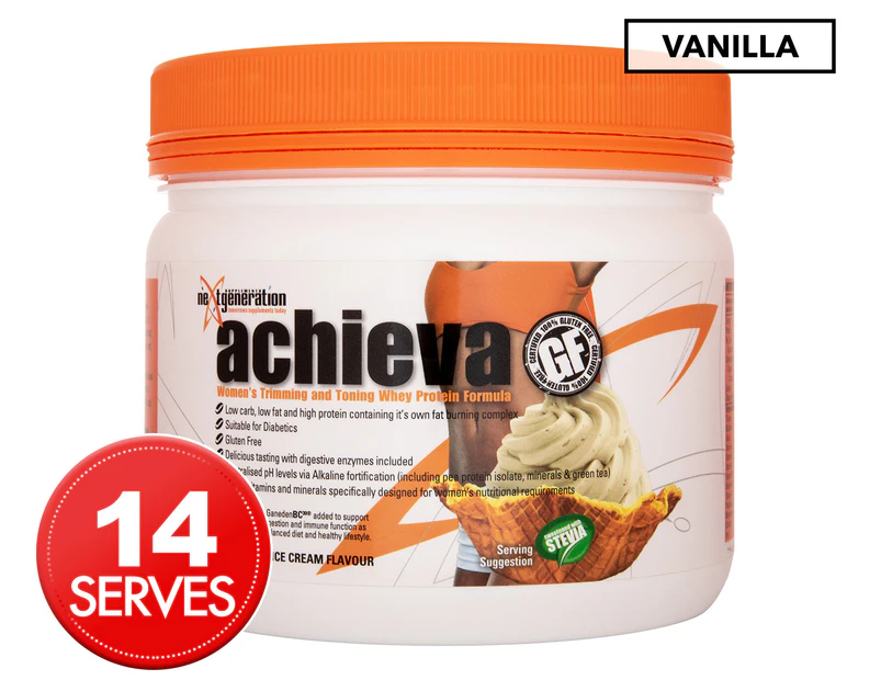 Next Generation Achieva Women's Whey Protein Powder Vanilla Ice Cream 350g