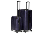 Pierre Cardin Hard Shell 2-Piece Hardcase Luggage Set - Navy