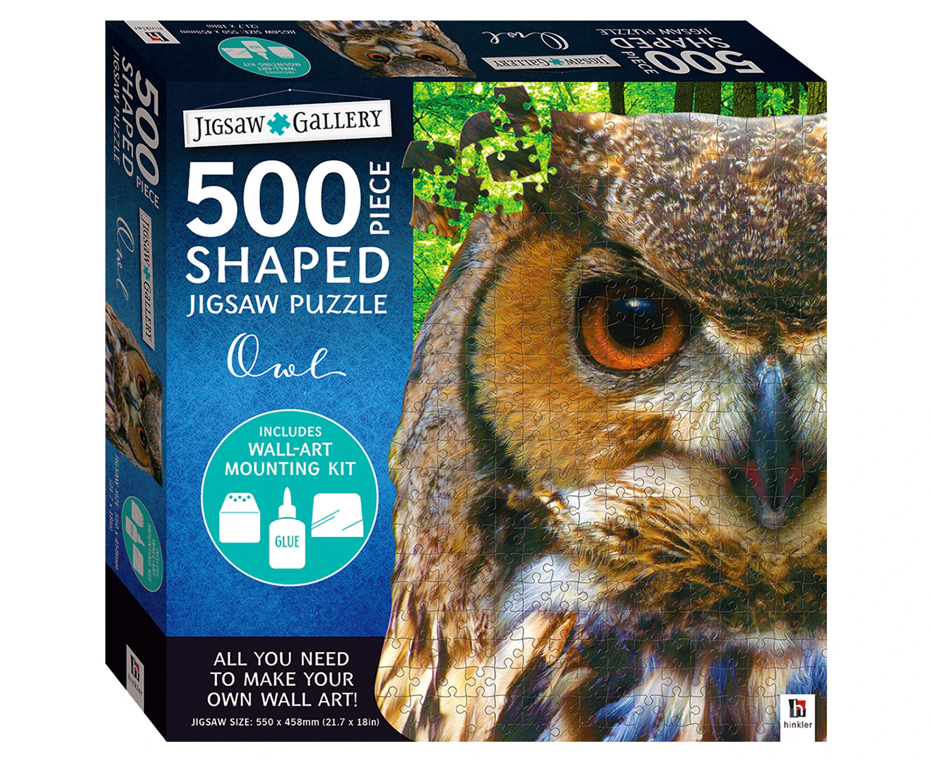 Owl 500 Piece Shaped Jigsaw Puzzle