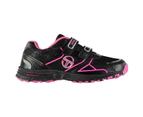 Sergio Tacchini Kids Fast Run 2.0 Childs Trainers Sneakers Sports Shoes Low Hook - Black/Magenta