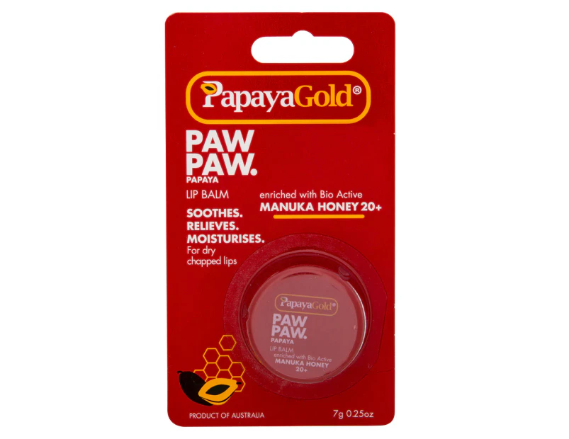 Papaya Gold Paw Paw Lip Balm Pot 7g