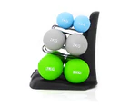 METEOR 12KG SET Ergonimic Dumbbell Pair Cast Iron Weight Lifting Home Gym