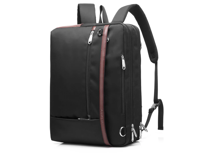 CoolBELL Convertible Backpack 17.3 Inch Laptop Business Briefcase-Black