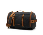 CoolBELL Sport Backpack Convertible 42L Travel Knapsack-Canvas Black