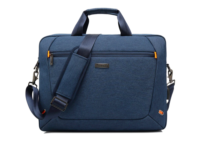CoolBELL 15.6 inch Laptop Messenger Bag Men Briefcase-Blue
