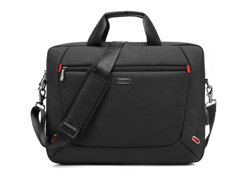 CoolBELL 15.6 inch Laptop Messenger Bag Men Briefcase-Black