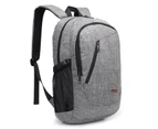 CoolBELL 17.3 Inches Laptop Backpack With USB Charging Port-Grey