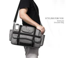 CoolBELL Messenger Bag 15.6 Inch Satchel Shoulder bag-Grey