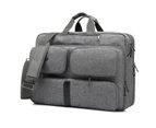 CoolBELL 17.3 Inch Convertible Backpack Nylon Men Women Business Briefcase-Grey