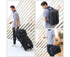 CoolBELL 17.3 Inch Convertible Backpack Nylon Men Women Business Briefcase-Black