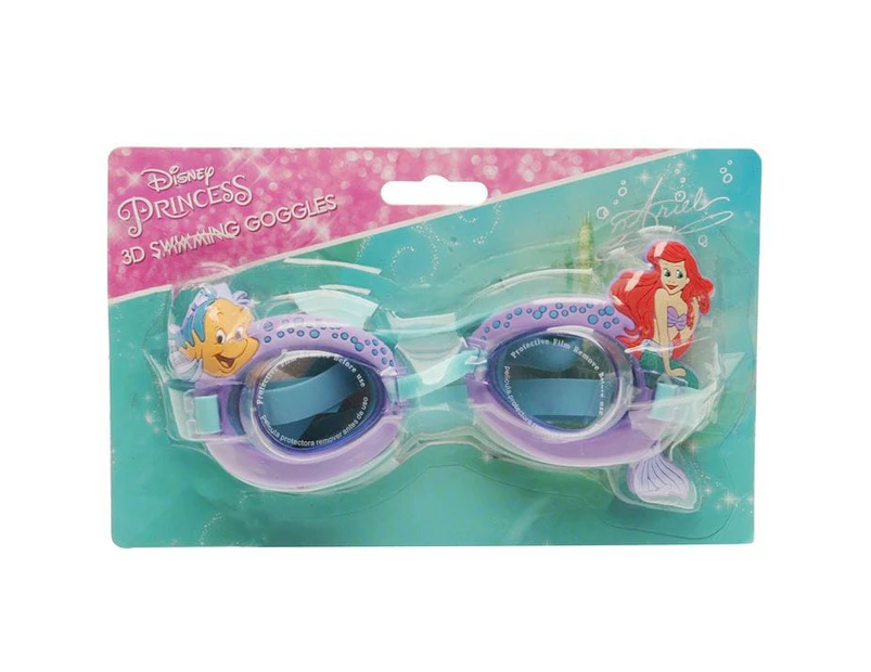Character Unisex 3D Boys-Swimming Swimming Goggles - Disney Ariel