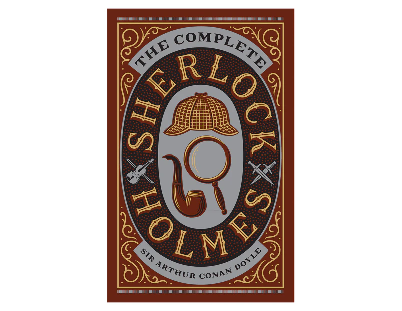 The Complete Sherlock Holmes Omnibus Edition Leather-Bound Hardcover Book by Sir Arthur Conan Doyle