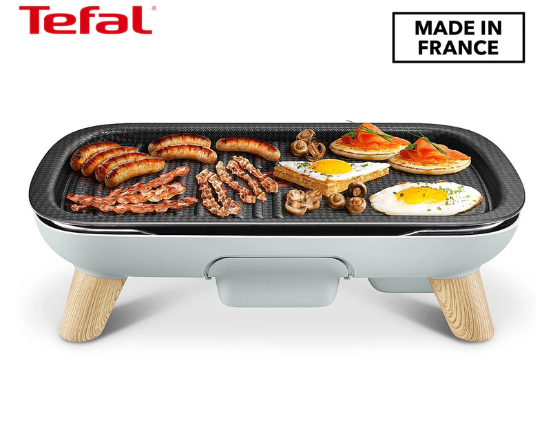 Tefal CB658P table grill with non-stick coating 2400 Watt gray Genuine 220  Volts