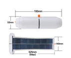5000mAh White CIGS Solar Panel Charger USB Portable Pack Battery Power Charger