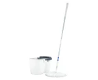 White Magic Spin Mop Turbo Hand Press System